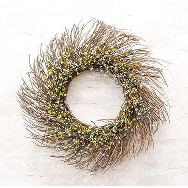 Spring Mix Pip Twig Wreath, 22